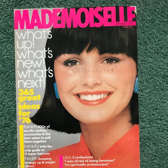 Vintage Mademoiselle Magazine January 1976 - Picture 1 of 3